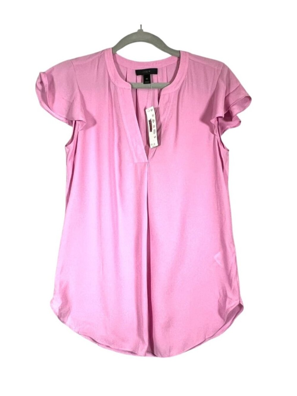 J.Crew Pink Cap Sleeve Blouse  $78 NWT Size 00 Top Hollywood Studio Wardrobe